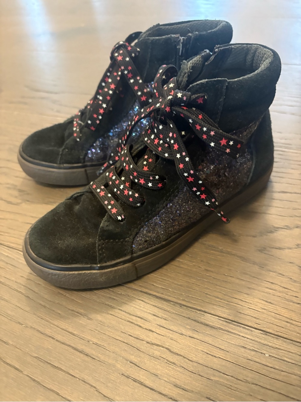 Clark’s designer girls black shoes sz 1 ret $235